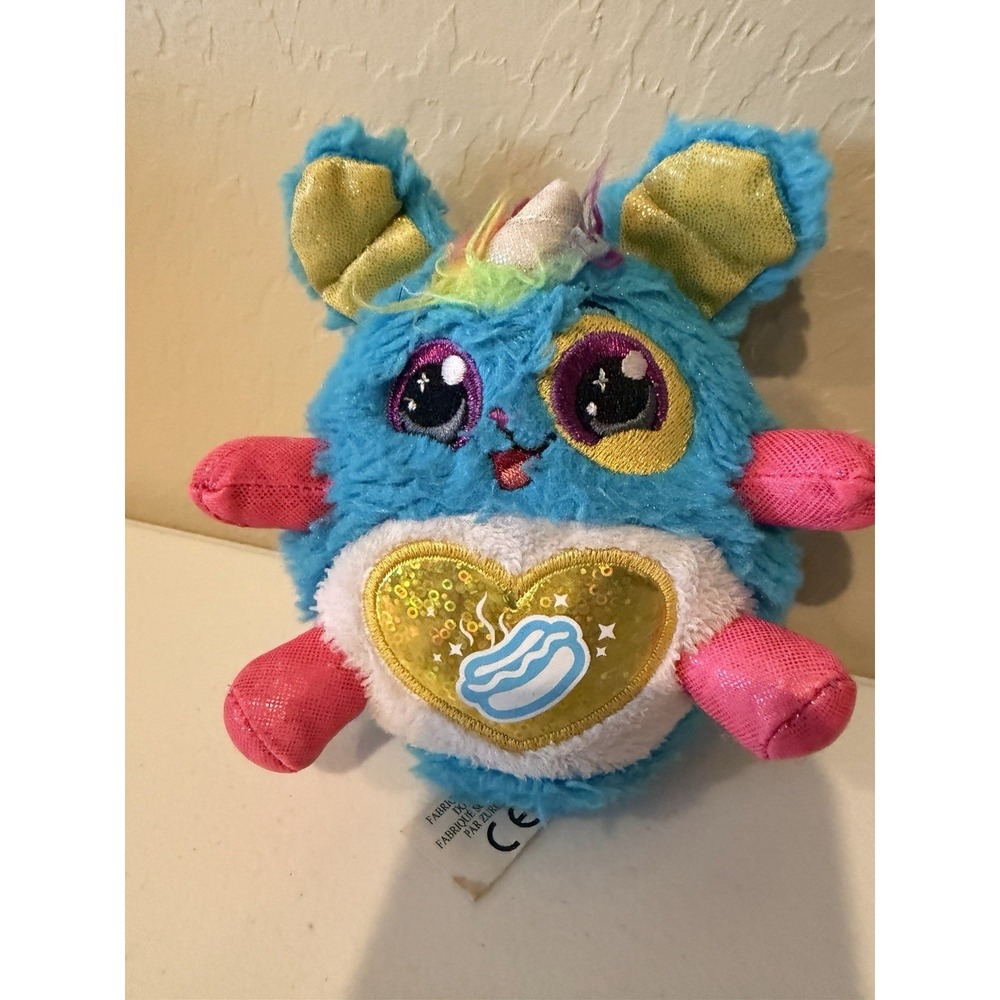 Rainbocorns Puppycorn Plush Sparkle Heart Surprise ZURU Blue Pink 6"